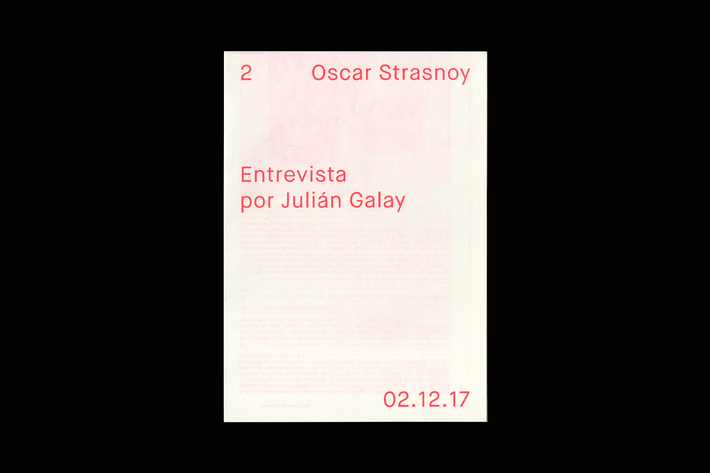 Entrevista 2: OSCAR STRASNOY — 02.12.17